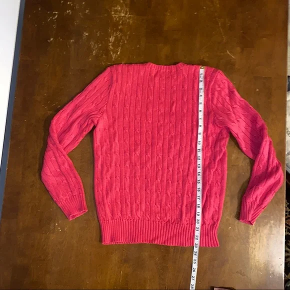 SOLD Ralph Lauren Hot Pink Sweater - Picture 6 of 11